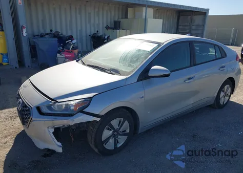 2020 Hyundai Ioniq Hybrid Blue from USA, damaged, VIN KMHC65LC0LU235666